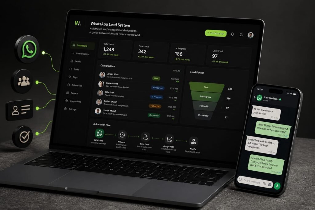 whatsapp lead managment system